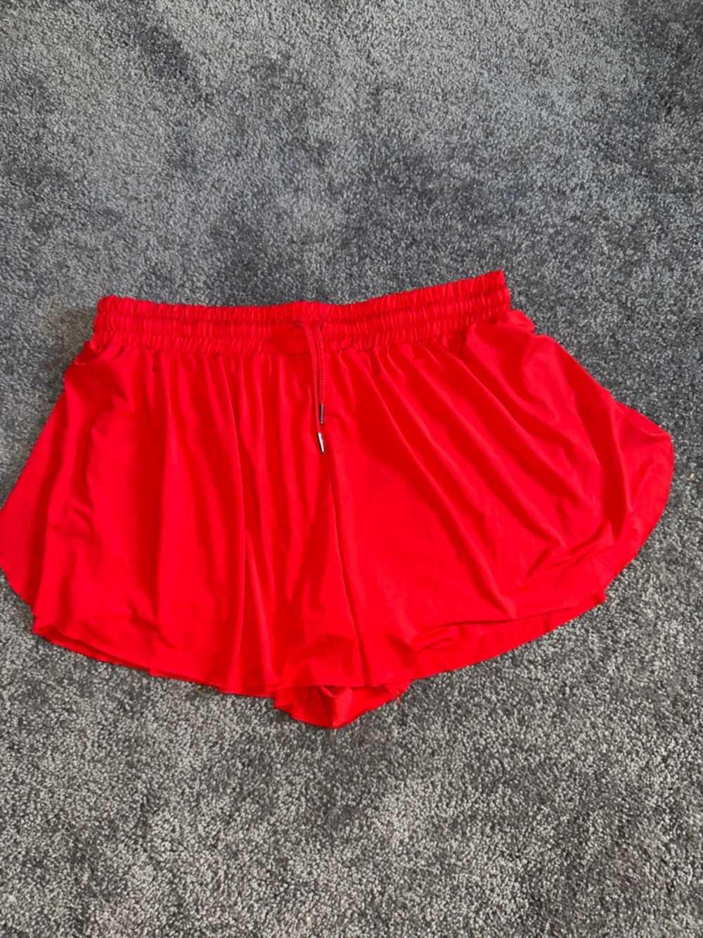 NOBO Bright Red Women's Athletic Shorts with Drawstring